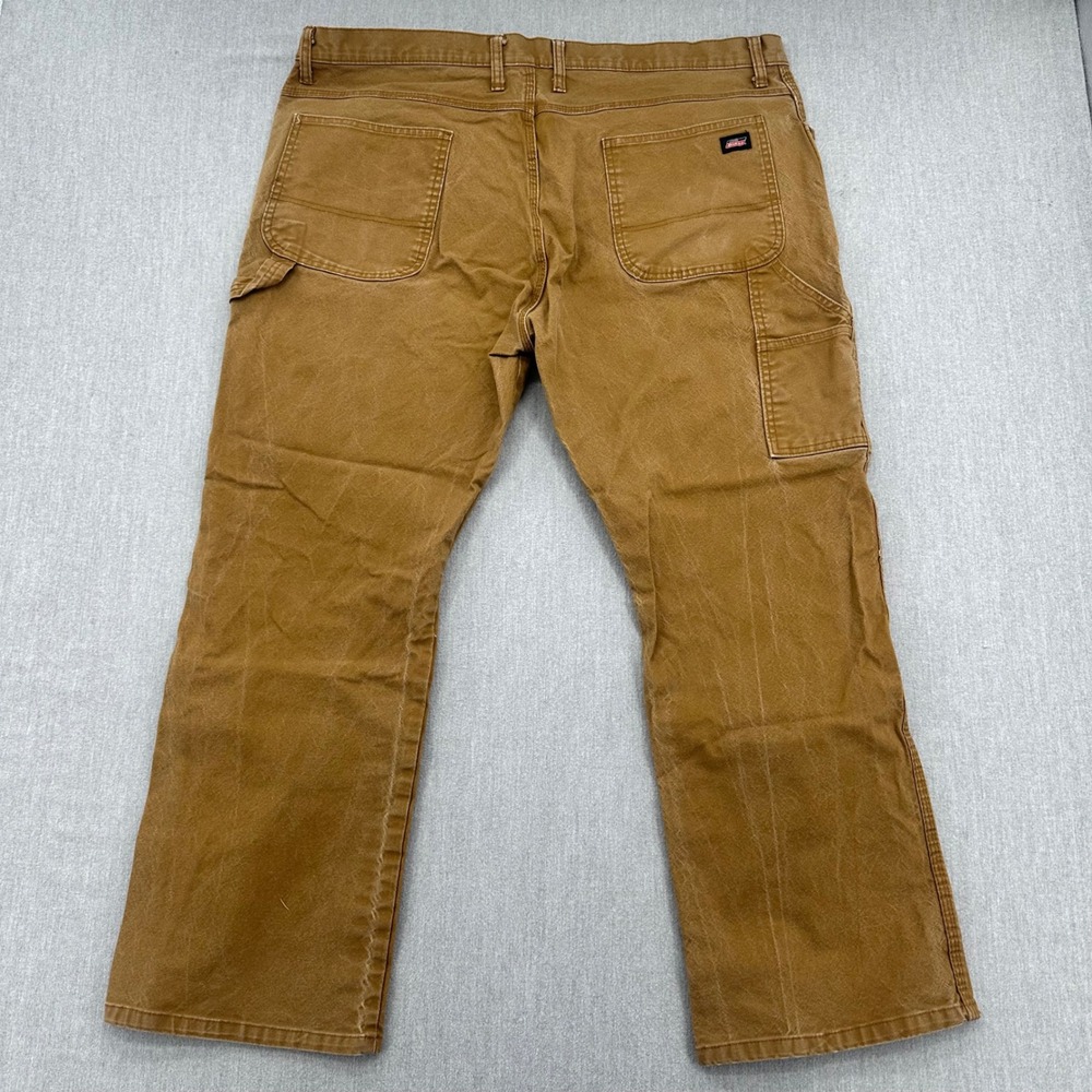 Dickies Carpenter Pants Mens 42x30 Brown Duck Canvas Utility Workwear